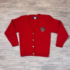 Vintage 90s Women’s Cardigan Norton McNaughton Petites S Dark Academia Crest